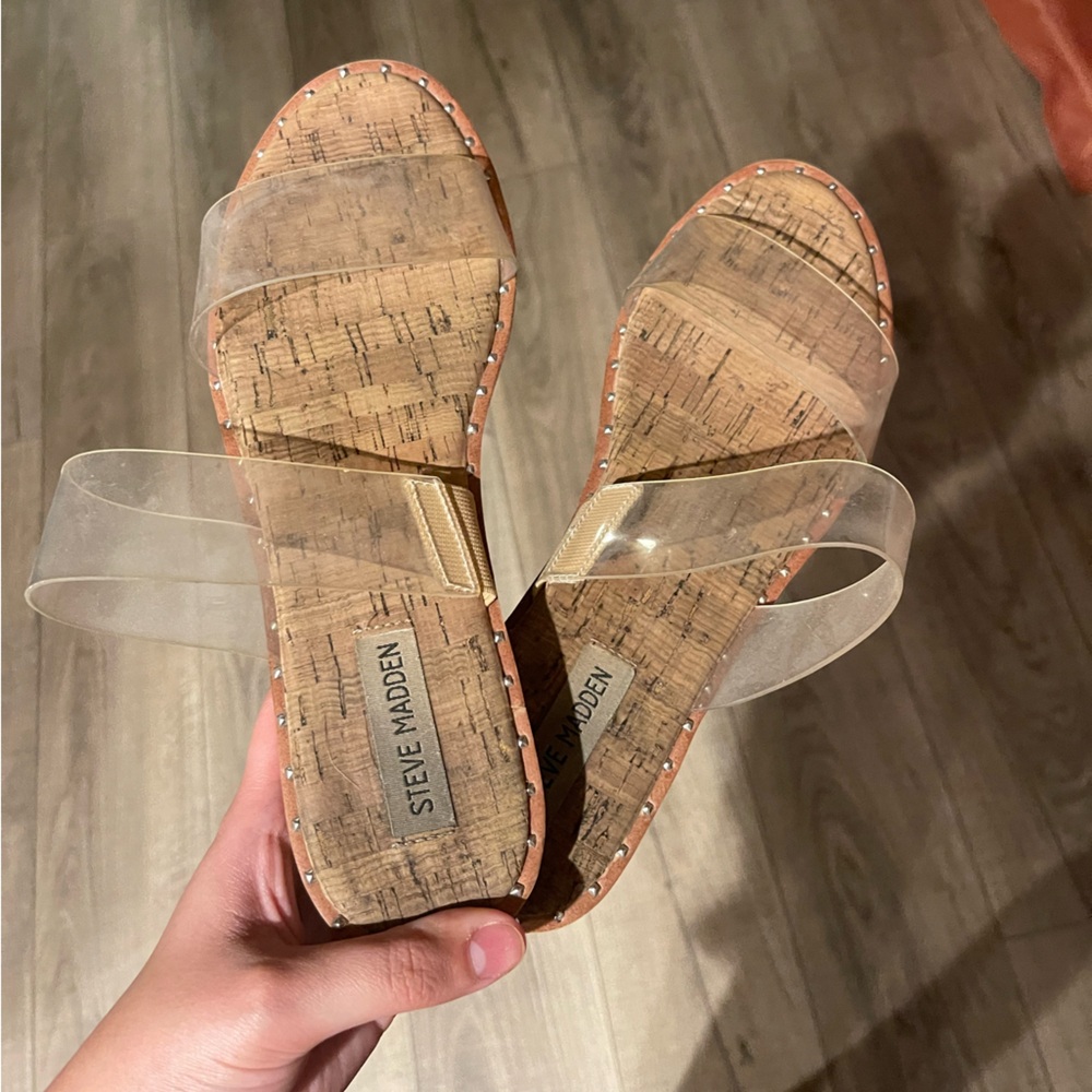 Steve Madden Clear Sandals